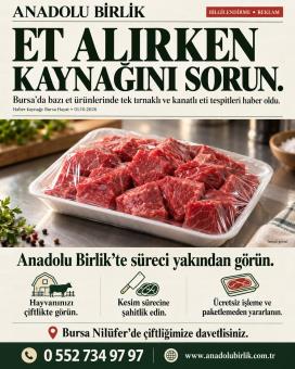 Bursa’da adak ve kurban sürecini yerinde takip etme imkânı: Anadolu Birlik