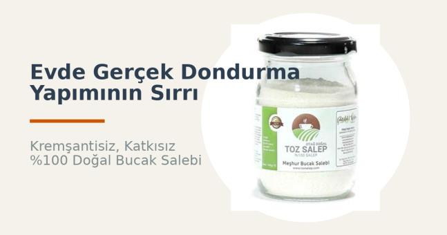 Evde Gerçek Dondurma Yapımının Sırrı: %100 Doğal Bucak Salebi